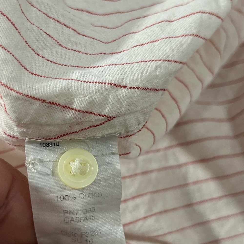 MADEWELL STRIPE BUTTON TOP - Picture 6 of 16